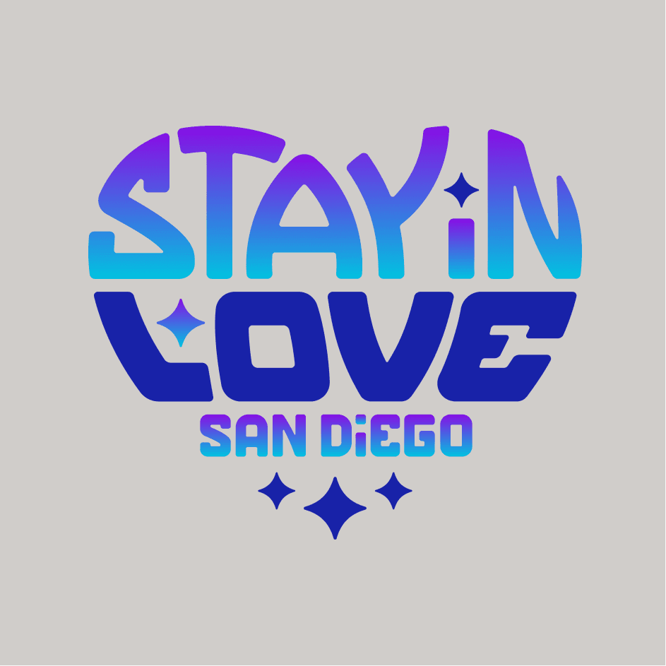 Bone Stay in Love San Diego tee - front crest